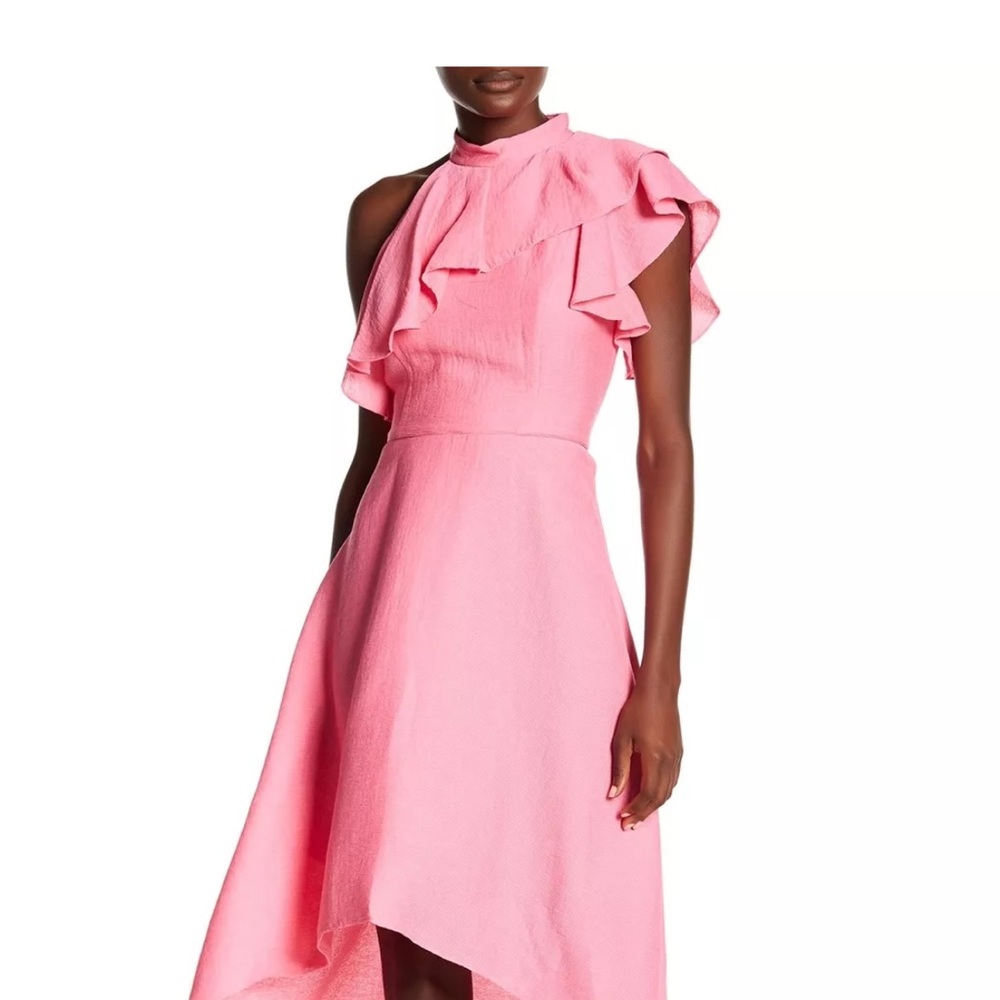 Elegant Rachel Roy Pink Ruffle Dress